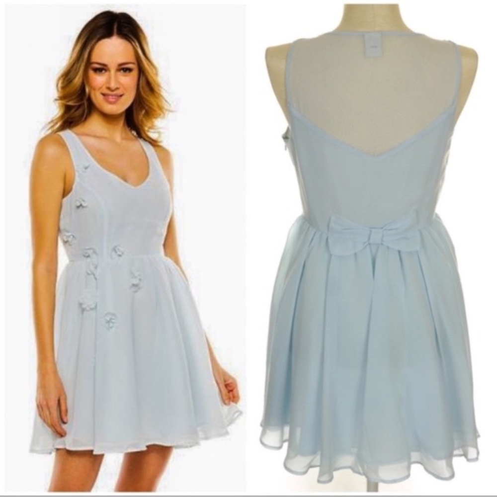 Disney Cinderella LC Lauren Conrad light blue chiffon dress size 6